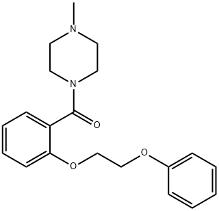 1-methyl-4-[2-(2-phenoxyethoxy)benzoyl]piperazine 结构式