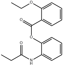 2-(propionylamino)phenyl 2-ethoxybenzoate 结构式