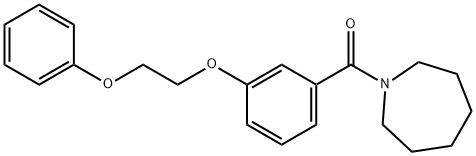 1-[3-(2-phenoxyethoxy)benzoyl]azepane 结构式