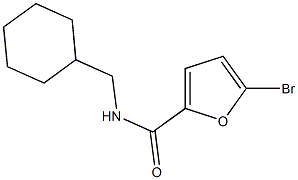 5-bromo-N-(cyclohexylmethyl)-2-furamide 结构式