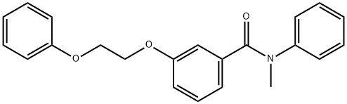 N-methyl-3-(2-phenoxyethoxy)-N-phenylbenzamide 结构式