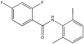 N-(2,6-dimethylphenyl)-2,4-difluorobenzamide 结构式