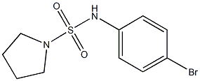 N-(4-bromophenyl)-1-pyrrolidinesulfonamide 结构式