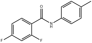 2,4-difluoro-N-(4-methylphenyl)benzamide 结构式