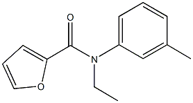 N-ethyl-N-(3-methylphenyl)-2-furamide 结构式