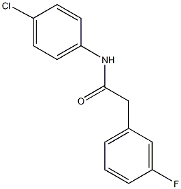 N-(4-chlorophenyl)-2-(3-fluorophenyl)acetamide 结构式