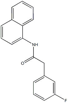 2-(3-fluorophenyl)-N-(1-naphthyl)acetamide 结构式