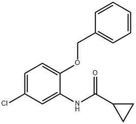 N-[2-(benzyloxy)-5-chlorophenyl]cyclopropanecarboxamide 结构式