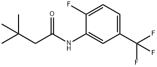 N-[2-fluoro-5-(trifluoromethyl)phenyl]-3,3-dimethylbutanamide 结构式