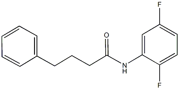 N-(2,5-difluorophenyl)-4-phenylbutanamide 结构式