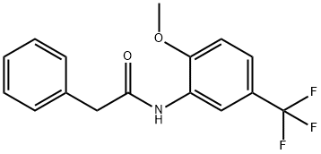 N-[2-methoxy-5-(trifluoromethyl)phenyl]-2-phenylacetamide 结构式