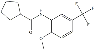 N-[2-methoxy-5-(trifluoromethyl)phenyl]cyclopentanecarboxamide 结构式