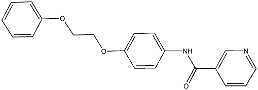 N-[4-(2-phenoxyethoxy)phenyl]nicotinamide 结构式