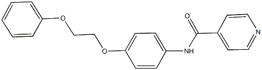 N-[4-(2-phenoxyethoxy)phenyl]isonicotinamide 结构式