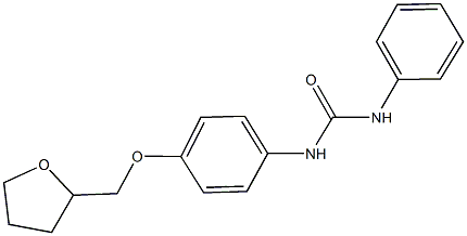 N-phenyl-N'-[4-(tetrahydro-2-furanylmethoxy)phenyl]urea 结构式