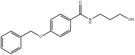 4-(benzyloxy)-N-(3-hydroxypropyl)benzamide 结构式