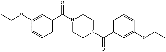 1,4-bis(3-ethoxybenzoyl)piperazine 结构式