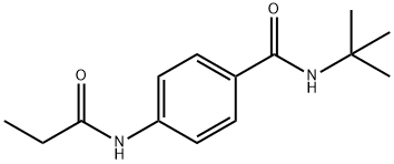 N-(tert-butyl)-4-(propionylamino)benzamide 结构式