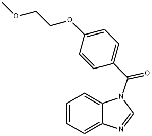 1-[4-(2-methoxyethoxy)benzoyl]-1H-benzimidazole 结构式