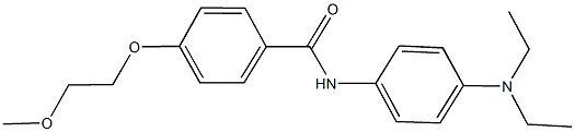 N-[4-(diethylamino)phenyl]-4-(2-methoxyethoxy)benzamide 结构式