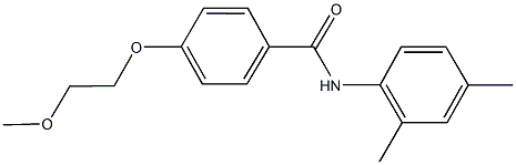 N-(2,4-dimethylphenyl)-4-(2-methoxyethoxy)benzamide 结构式