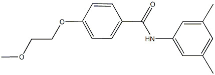 N-(3,5-dimethylphenyl)-4-(2-methoxyethoxy)benzamide 结构式