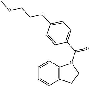 1-[4-(2-methoxyethoxy)benzoyl]indoline 结构式