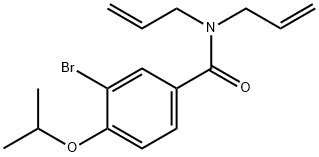 N,N-diallyl-3-bromo-4-isopropoxybenzamide 结构式