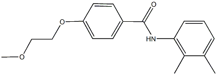 N-(2,3-dimethylphenyl)-4-(2-methoxyethoxy)benzamide 结构式