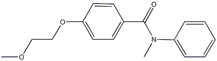 4-(2-methoxyethoxy)-N-methyl-N-phenylbenzamide 结构式