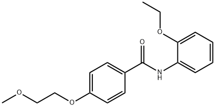 N-(2-ethoxyphenyl)-4-(2-methoxyethoxy)benzamide 结构式