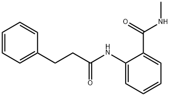 N-methyl-2-[(3-phenylpropanoyl)amino]benzamide 结构式