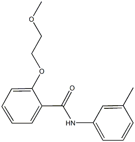 2-(2-methoxyethoxy)-N-(3-methylphenyl)benzamide 结构式