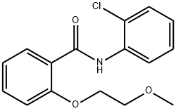 N-(2-chlorophenyl)-2-(2-methoxyethoxy)benzamide 结构式