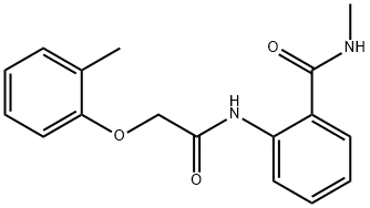 N-methyl-2-{[(2-methylphenoxy)acetyl]amino}benzamide 结构式