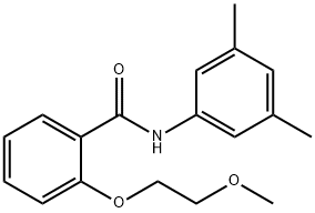 N-(3,5-dimethylphenyl)-2-(2-methoxyethoxy)benzamide 结构式