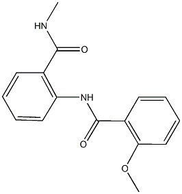 2-[(2-methoxybenzoyl)amino]-N-methylbenzamide 结构式