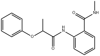 N-methyl-2-[(2-phenoxypropanoyl)amino]benzamide 结构式