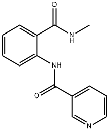 N-{2-[(methylamino)carbonyl]phenyl}nicotinamide 结构式