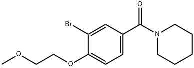 1-[3-bromo-4-(2-methoxyethoxy)benzoyl]piperidine 结构式