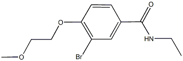 3-bromo-N-ethyl-4-(2-methoxyethoxy)benzamide 结构式