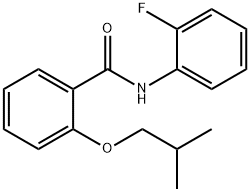 N-(2-fluorophenyl)-2-isobutoxybenzamide 结构式