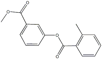 3-(methoxycarbonyl)phenyl 2-methylbenzoate 结构式