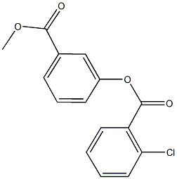 3-(methoxycarbonyl)phenyl 2-chlorobenzoate 结构式