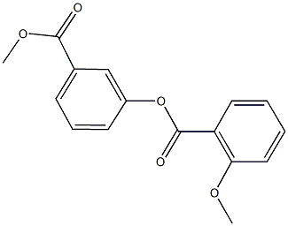 3-(methoxycarbonyl)phenyl 2-methoxybenzoate 结构式