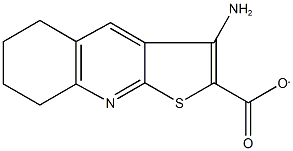 3-amino-5,6,7,8-tetrahydrothieno[2,3-b]quinoline-2-carboxylate 结构式