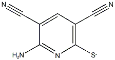 2-amino-6-sulfanylpyridine-3,5-dicarbonitrile 结构式