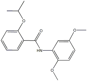 N-(2,5-dimethoxyphenyl)-2-isopropoxybenzamide 结构式