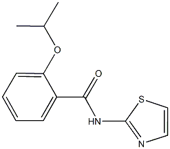 2-isopropoxy-N-(1,3-thiazol-2-yl)benzamide 结构式