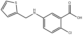 2-chloro-5-[(2-thienylmethyl)amino]benzoic acid 结构式